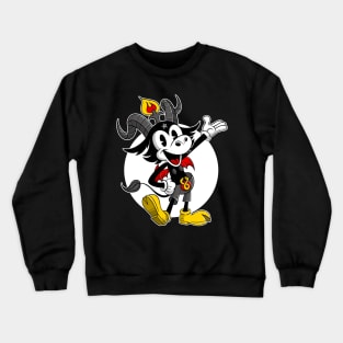 Blackcraft Cute Baphomet Retro Cartoon Crewneck Sweatshirt